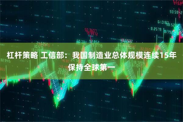 杠杆策略 工信部：我国制造业总体规模连续15年保持全球第一